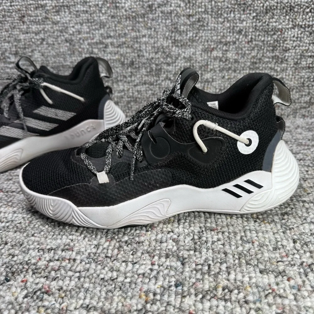 Adidas Harden Stepback 3 Shoes Mens Size 7.5 Basketball Black White GY8630